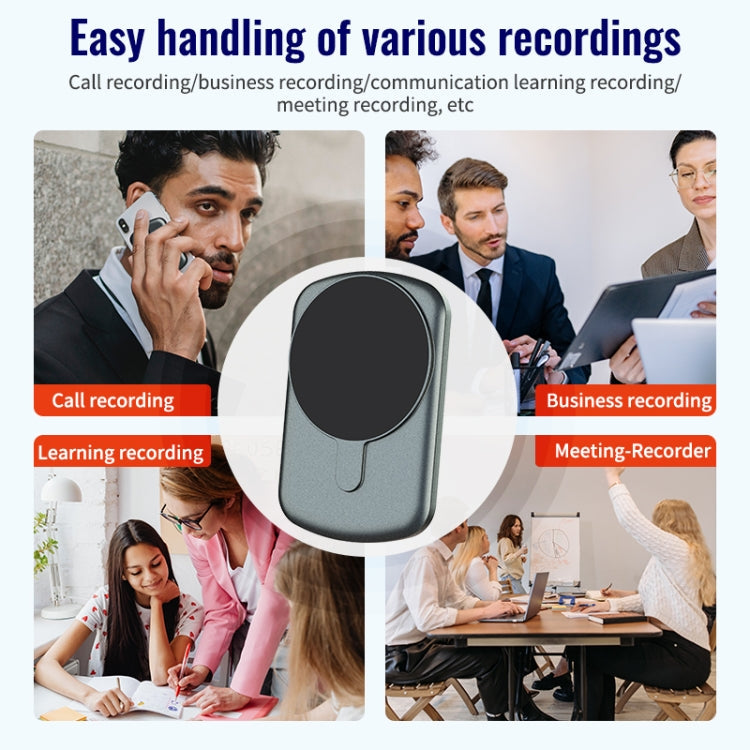 JNN A1 Strong Magnetic Mobile Call Voice Recorder, Memory:64GB(Black)