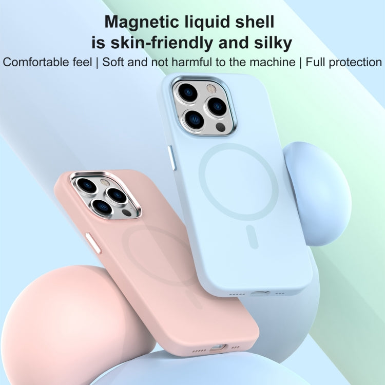 For iPhone 15 Pro Mutural Karen Series Liquid Silicone Magsafe Phone Case(Dark Purple)