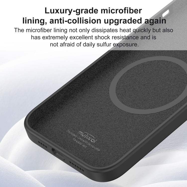 For iPhone 15 Pro Max Mutural Karen Series Liquid Silicone Magsafe Phone Case(Navy Blue)