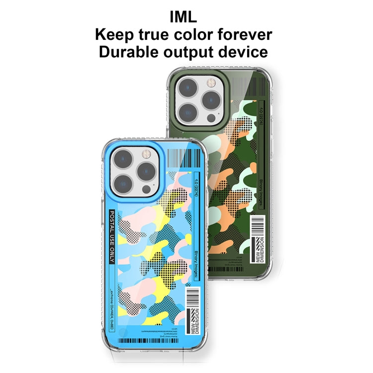 For iPhone 15 Pro Mutural Billboard Series Phone Case(Sky Blue)
