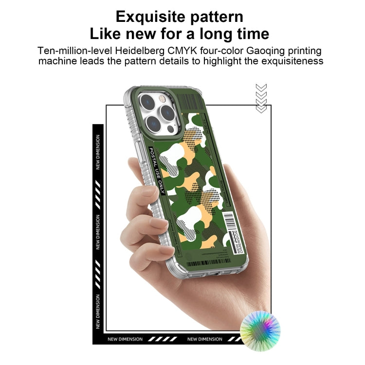 For iPhone 15 Pro Mutural Billboard Series Phone Case(Green)