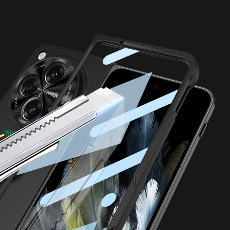 For OPPO Find N3 / OnePlus Open GKK Integrated Ultrathin Shockproof Phone Case with Ring Wrist Strap(Carbon Fiber)