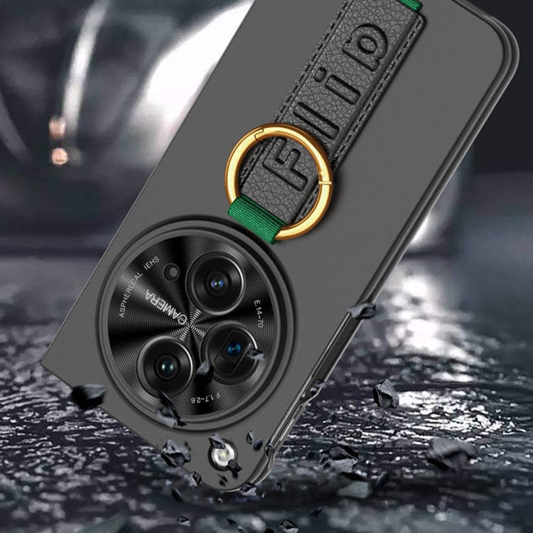 For OPPO Find N3 / OnePlus Open GKK Integrated Ultrathin Shockproof Phone Case with Ring Wrist Strap(Carbon Fiber)