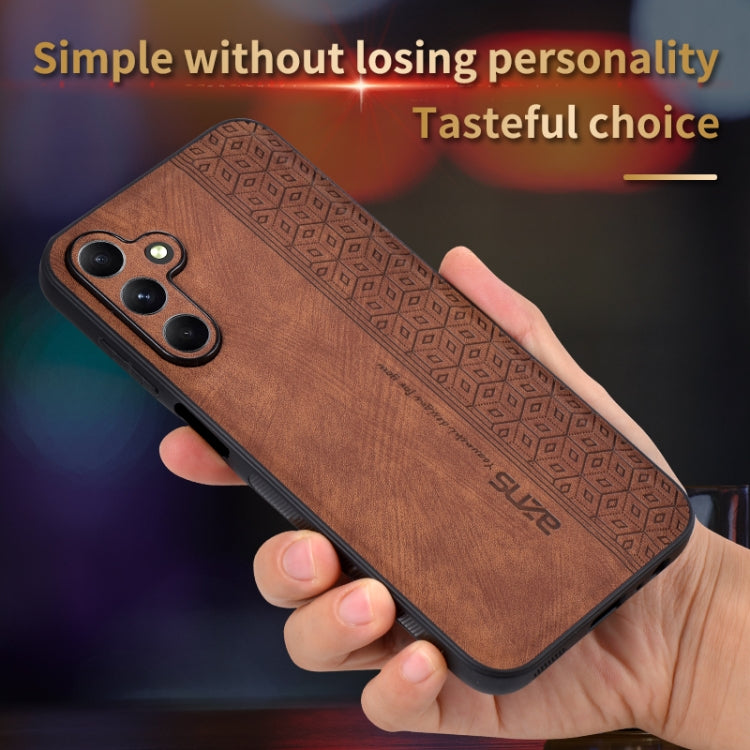 For Samsung Galaxy A15 AZNS 3D Embossed Skin Feel Phone Case(Purple)