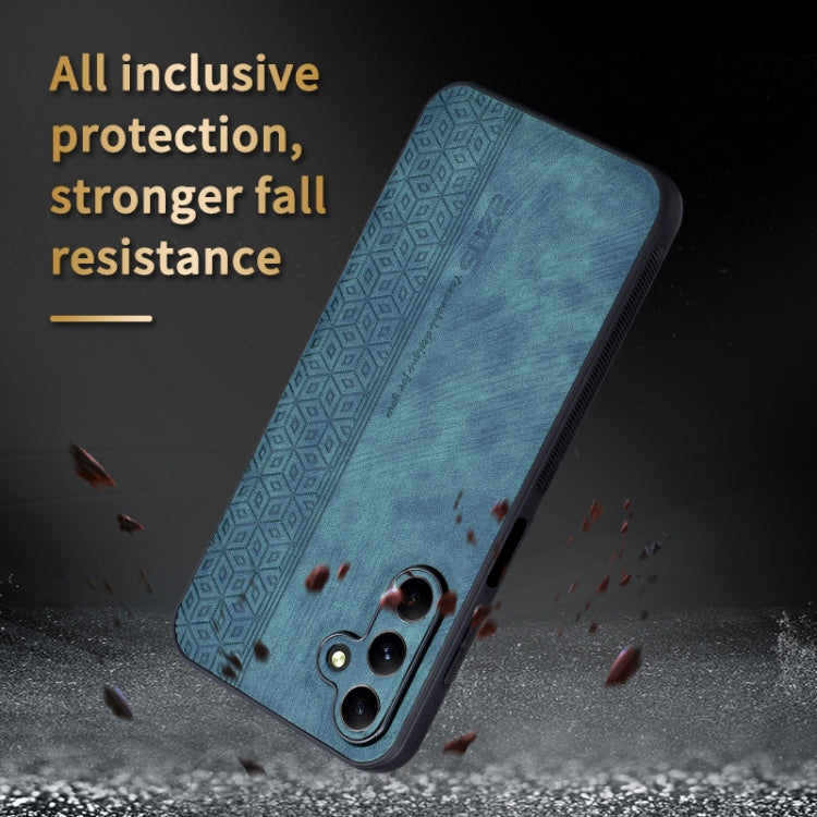 For Samsung Galaxy A05s AZNS 3D Embossed Skin Feel Phone Case(Brown)