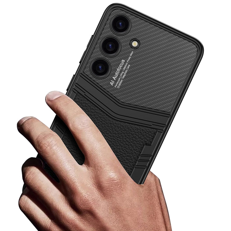 For Samsung Galaxy S24+ 5G GKK TPU + PU Full Coverage Phone Case(Twill Texture)