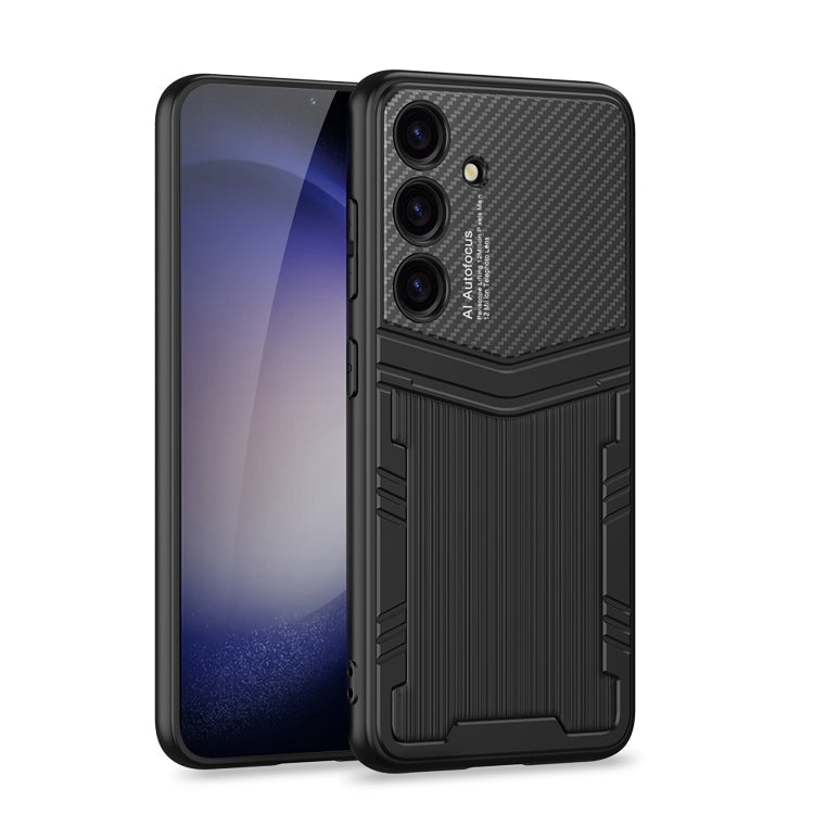 For Samsung Galaxy S24 5G GKK TPU + PU Full Coverage Phone Case(Vertical Texture)