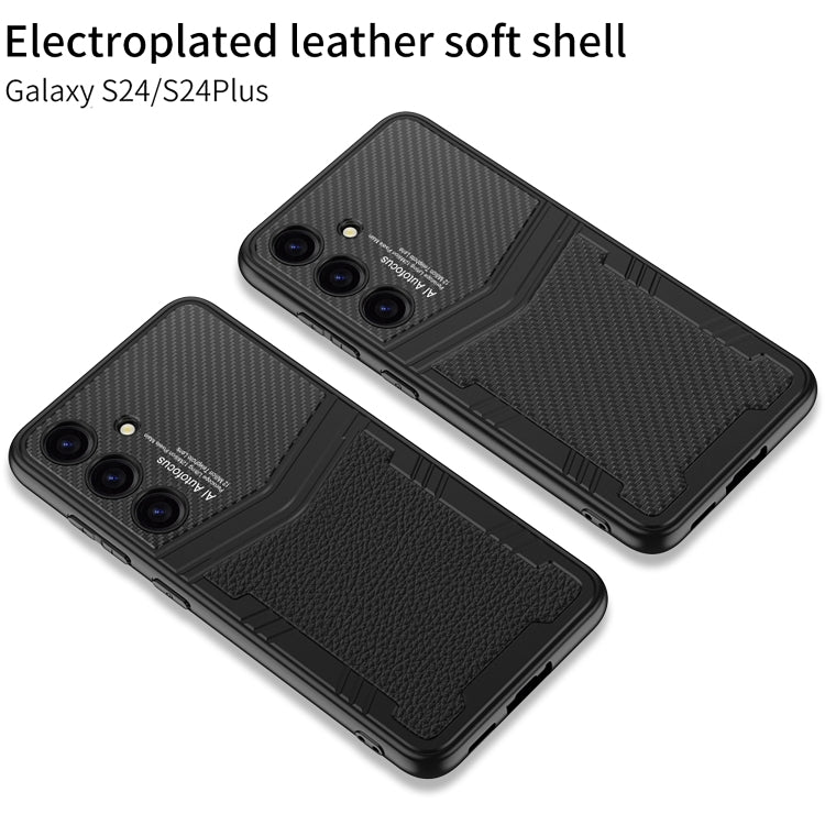 For Samsung Galaxy S24 5G GKK TPU + PU Full Coverage Phone Case(Vertical Texture)