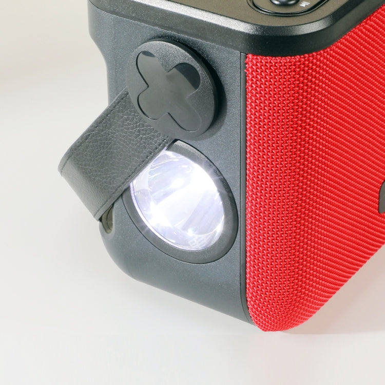 T&G TG545DK Home Handheld Dual-microphone KTV Wireless Bluetooth Speaker with Flashlight(Red)