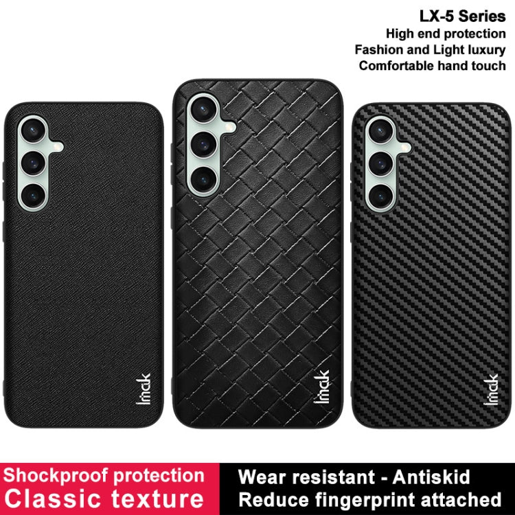 For Samsung Galaxy S23 FE 5G IMAK LX-5 Series Shockproof PC + PU + TPU Protective Phone Case(Carbon Fiber Texture)