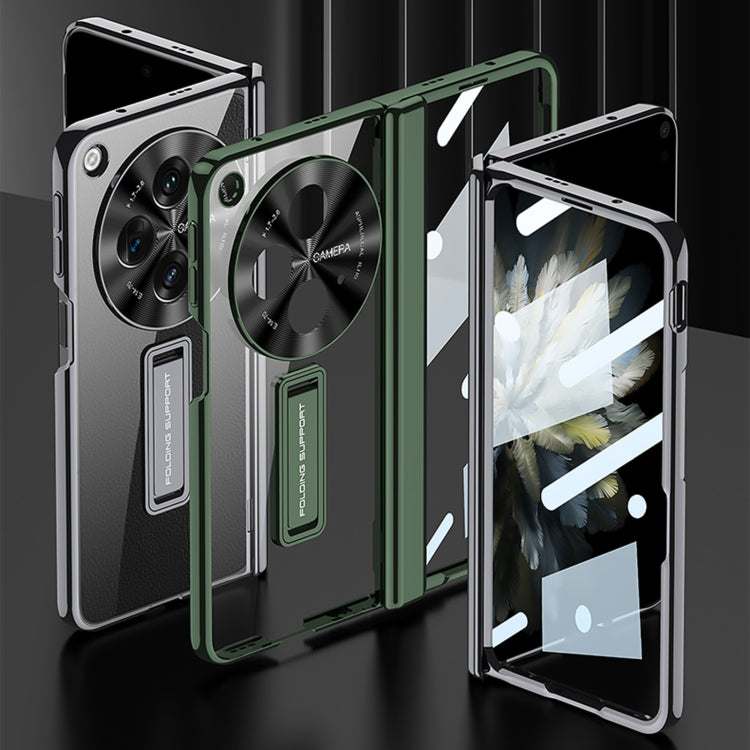 For OPPO Find N3 / OnePlus Open GKK Integrated Magnetic Fold Hinge Shockproof Phone Case(Green)