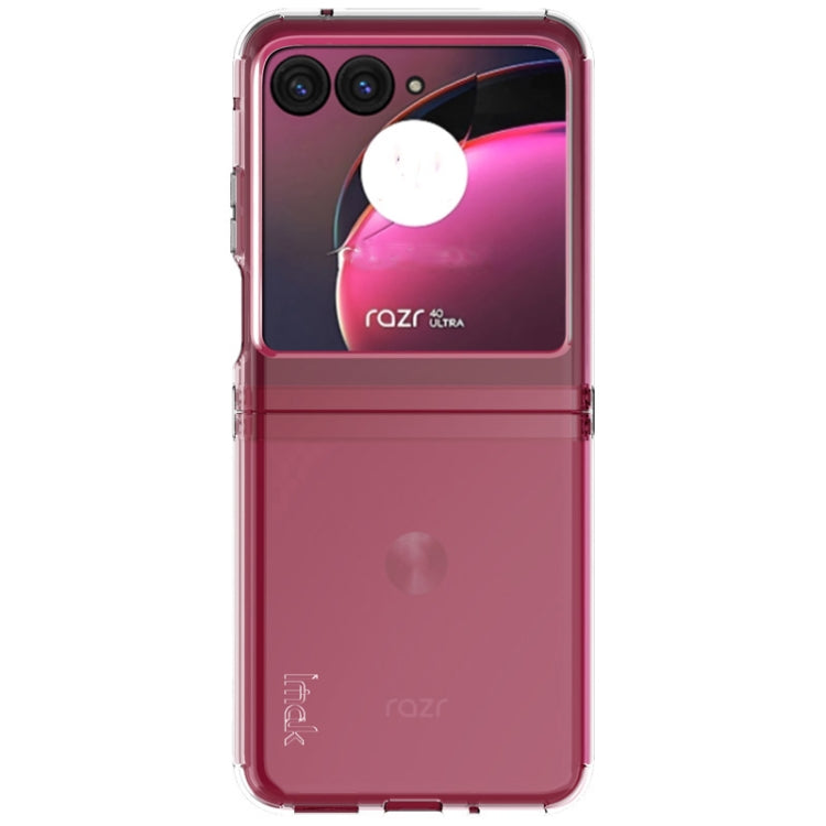 For Motorola Razr 40 Ultra imak UX-6 series All-inclusive Shockproof Airbag TPU Invisible Phone Case(Transparent)