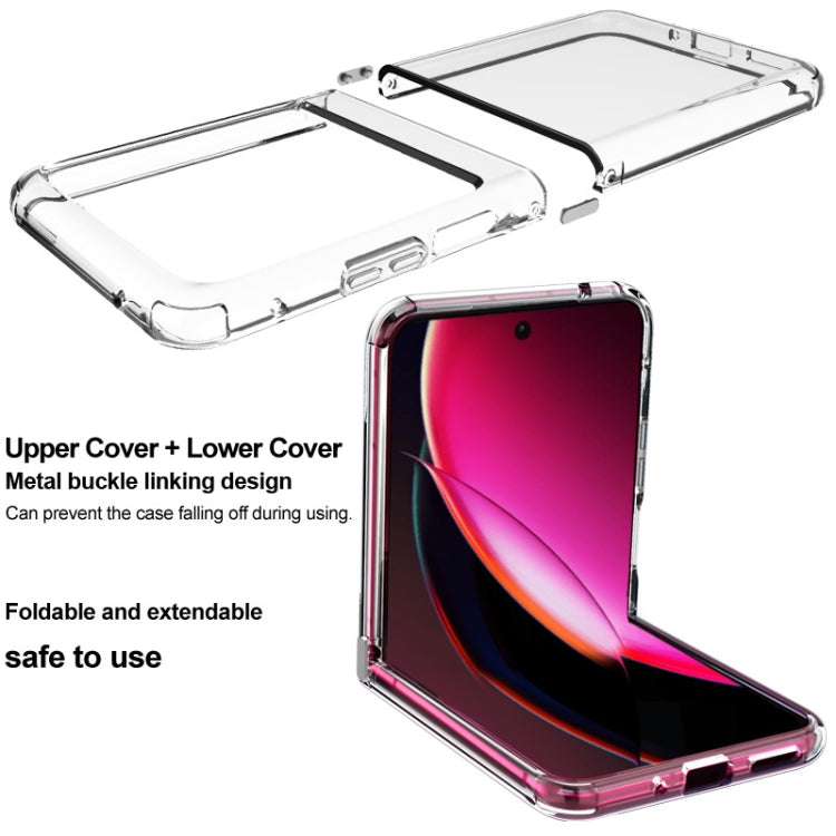 For Motorola Razr 40 Ultra imak UX-6 series All-inclusive Shockproof Airbag TPU Invisible Phone Case(Transparent)