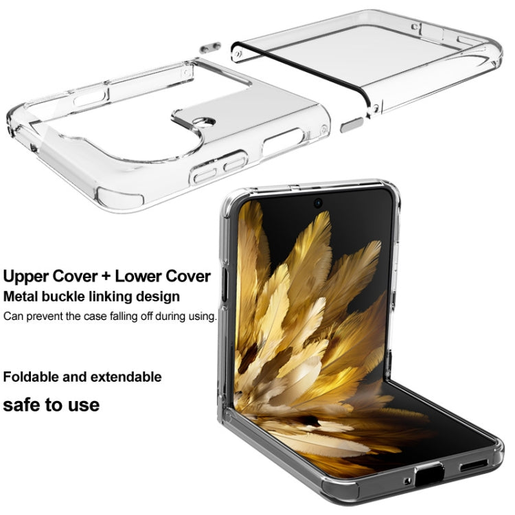For OPPO Find N3 Flip 5G imak UX-6 series All-inclusive Shockproof Airbag TPU Invisible Phone Case(Transparent)