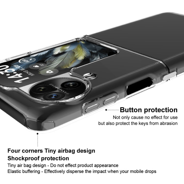 For OPPO Find N3 Flip 5G imak UX-6 series All-inclusive Shockproof Airbag TPU Invisible Phone Case(Transparent)