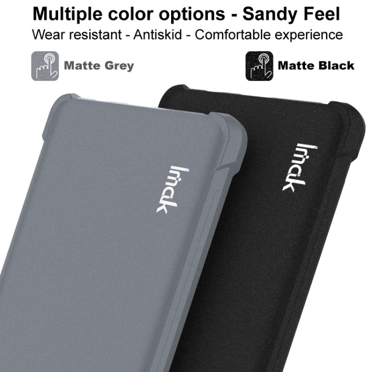For Samsung Galaxy S23 FE 5G imak Shockproof Airbag TPU Phone Case(Matte Black)