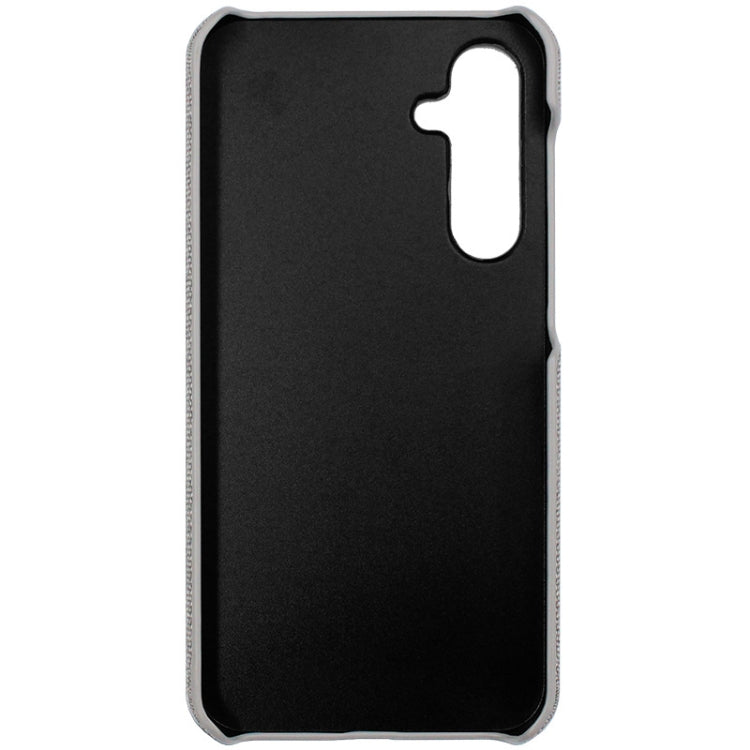 For Samsung Galaxy S23 FE 5G imak Ruiyi Series Cloth Texture PU + PC Phone Case(Light Grey)