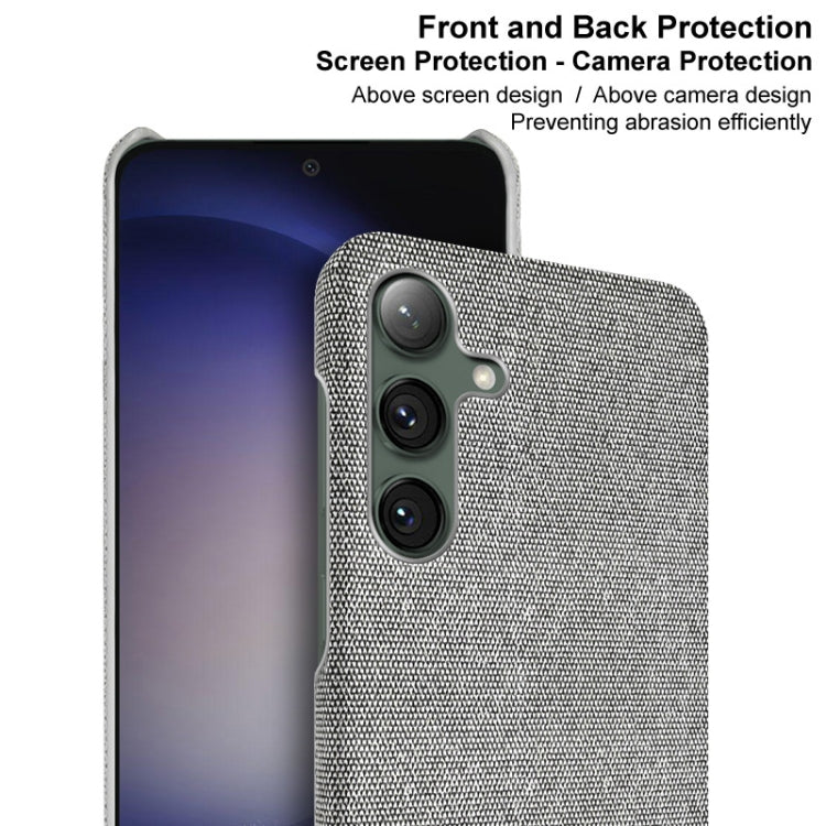 For Samsung Galaxy S24+ 5G imak Ruiyi Series Cloth Texture PU + PC Phone Case(Black)