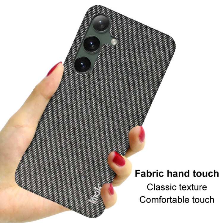 For Samsung Galaxy S24+ 5G imak Ruiyi Series Cloth Texture PU + PC Phone Case(Black)