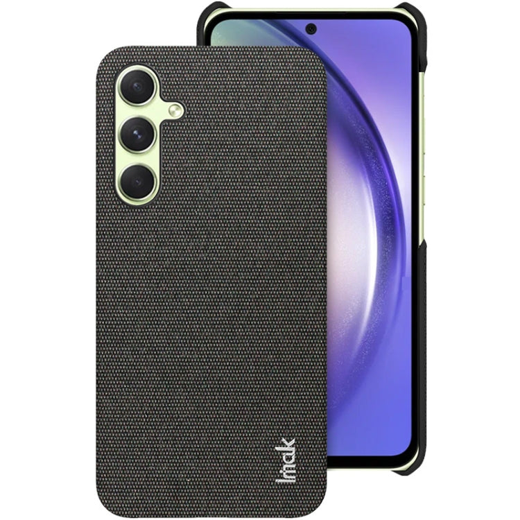 For Samsung Galaxy A35 5G imak Ruiyi Series Cloth Texture PU + PC Phone Case(Black)