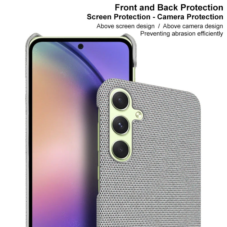 For Samsung Galaxy A35 5G imak Ruiyi Series Cloth Texture PU + PC Phone Case(Black)