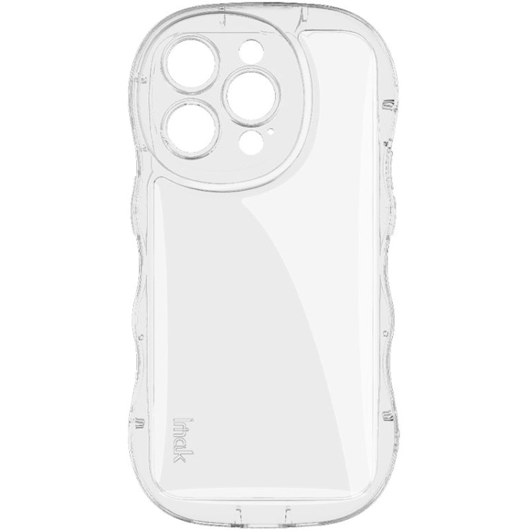 For iPhone 14 Pro IMAK Wave Bubble Soft Shockproof Phone Case(Transparent)
