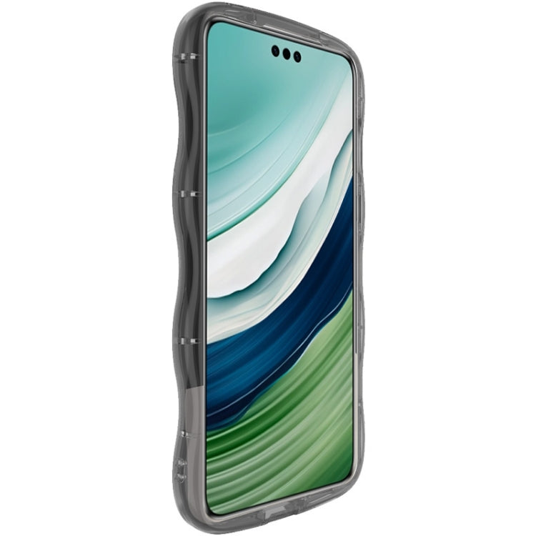 For Huawei Mate 60 Pro / 60 Pro+ IMAK Wave Bubble Soft Shockproof Phone Case(Transparent Black)