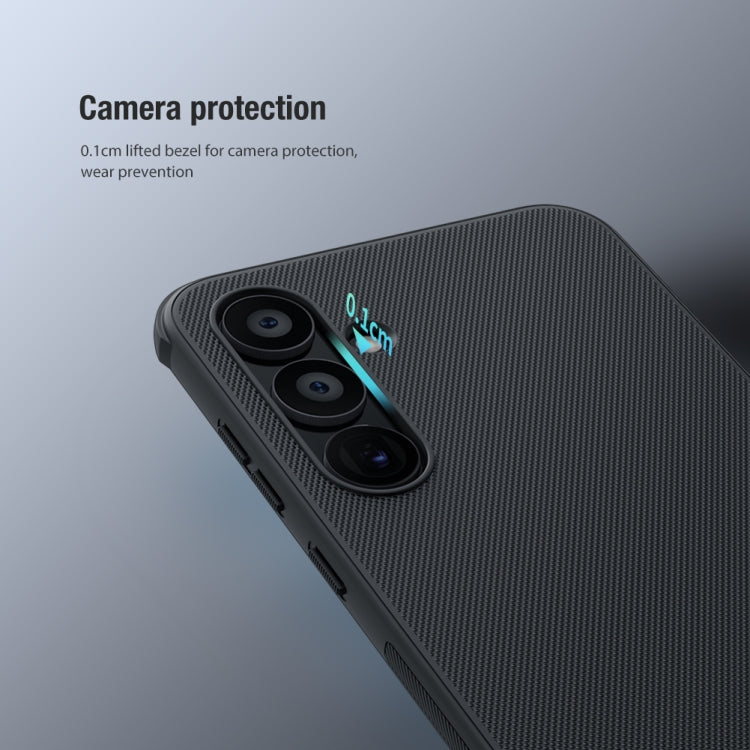 For Samsung Galaxy A55 NILLKIN Frosted Shield Pro PC + TPU Phone Case(Black)