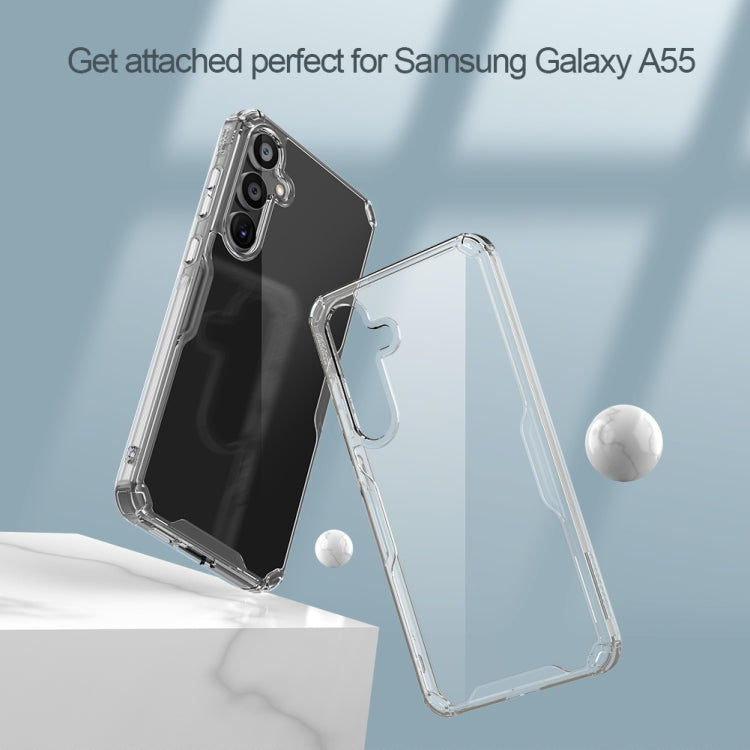 For Samsung Galaxy A55 NILLKIN PC + TPU Phone Case(Transparent)