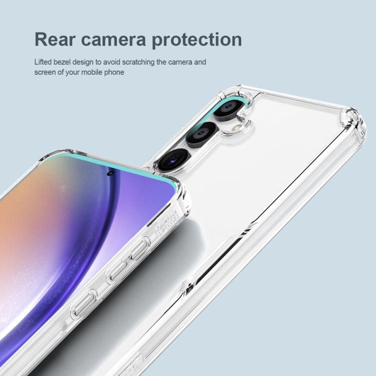 For Samsung Galaxy A55 NILLKIN PC + TPU Phone Case(Transparent)