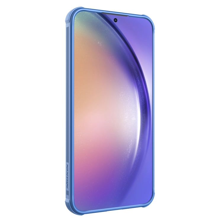 For Samsung Galaxy A55 NILLKIN Black Mirror Pro Series Camshield PC Phone Case(Blue)