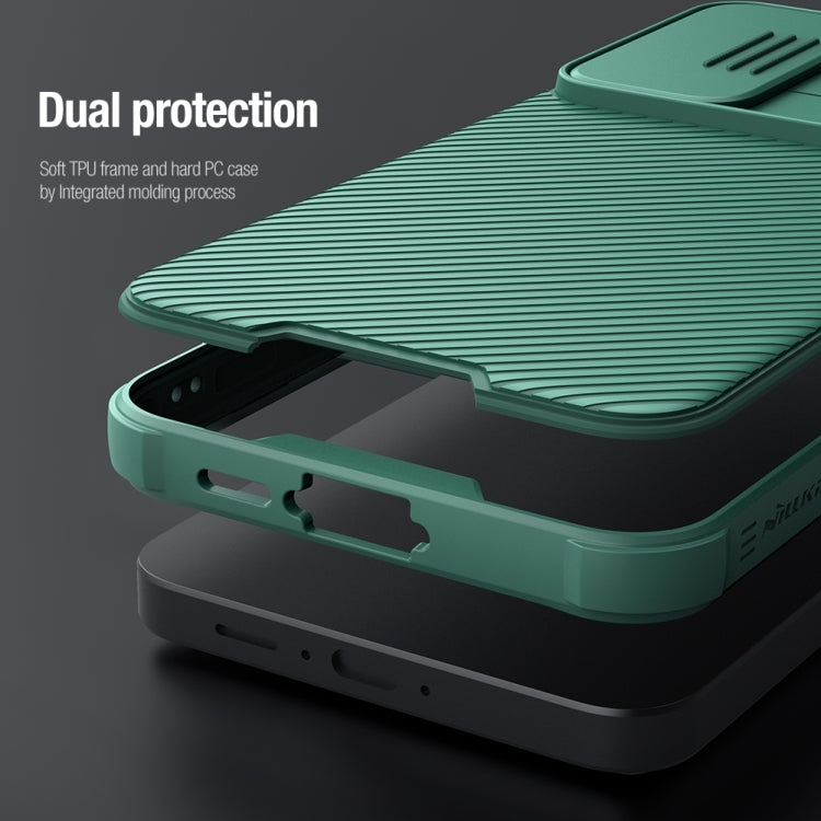 For Samsung Galaxy A55 NILLKIN Black Mirror Pro Series Camshield PC Phone Case(Blue)