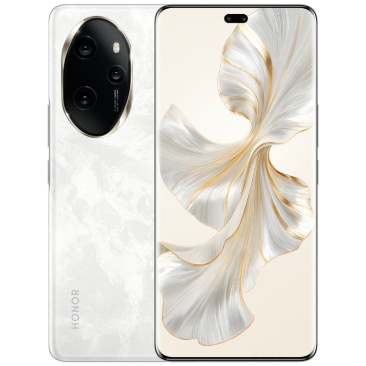 Honor 100 Pro, 16GB+256GB, Screen Fingerprint Identification, 6.78 inch MagicOS 7.2 Snapdragon 8 Gen 2 Octa Core up to 3.19GHz, Network: 5G, NFC, OTG, Support Google Play(White)