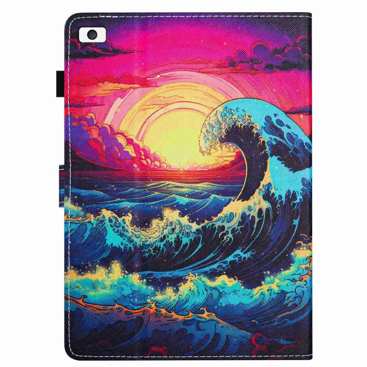 Painted Pattern Stitching Smart Leather Tablet Case, For iPad mini 5 / 4 / 3 / 2 / 1, For iPad 9.7 2018 / 2017