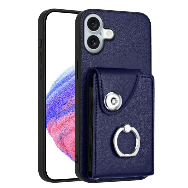 Organ Card Bag Ring Holder Phone Case, For iPhone Air, For iPhone 16 Pro Max, For iPhone 16 Pro, For iPhone 16 Plus