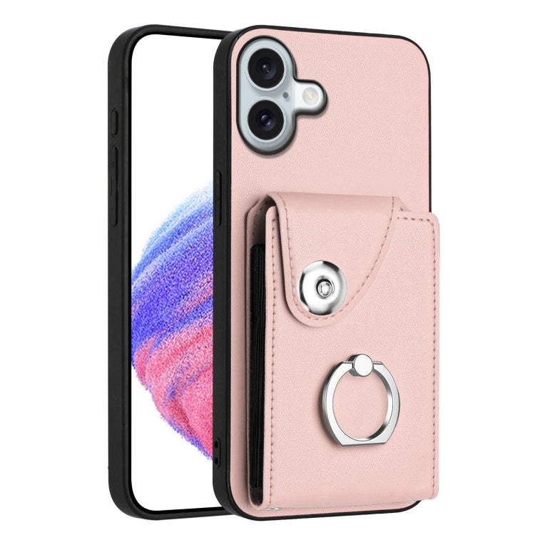 Organ Card Bag Ring Holder Phone Case, For iPhone Air, For iPhone 16 Pro Max, For iPhone 16 Pro, For iPhone 16 Plus