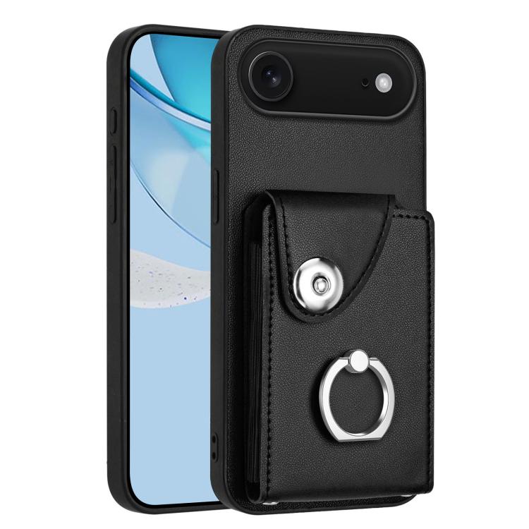 Organ Card Bag Ring Holder Phone Case, For iPhone Air, For iPhone 16 Pro Max, For iPhone 16 Pro, For iPhone 16 Plus