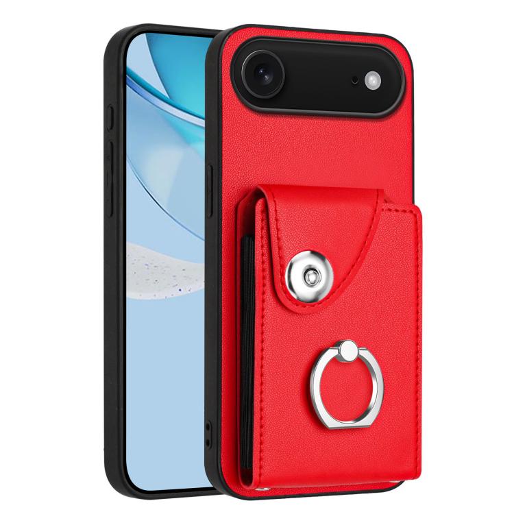 Organ Card Bag Ring Holder Phone Case, For iPhone Air, For iPhone 16 Pro Max, For iPhone 16 Pro, For iPhone 16 Plus