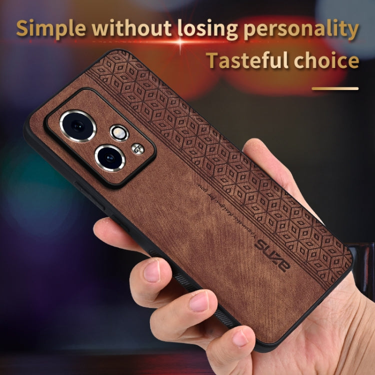 For Honor 90 GT AZNS 3D Embossed Skin Feel Phone Case(Black)