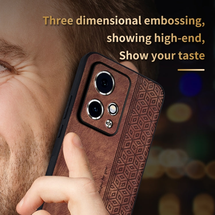 For Honor 90 GT AZNS 3D Embossed Skin Feel Phone Case(Dark Green)