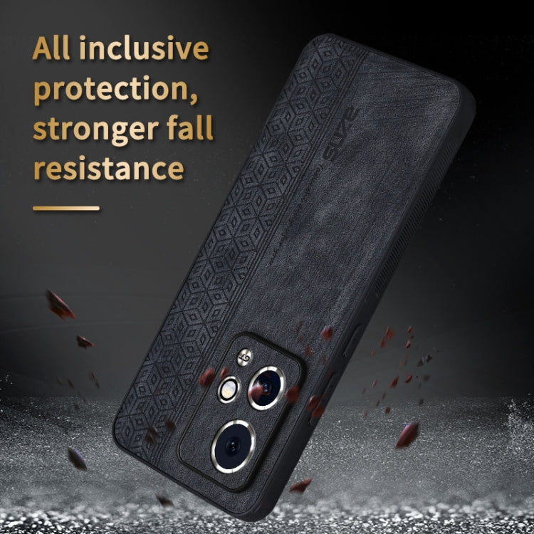 For Honor 90 GT AZNS 3D Embossed Skin Feel Phone Case(Brown)