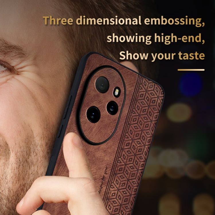 For Honor 100 Pro AZNS 3D Embossed Skin Feel Phone Case(Black)