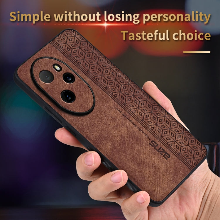 For Honor 100 Pro AZNS 3D Embossed Skin Feel Phone Case(Dark Green)
