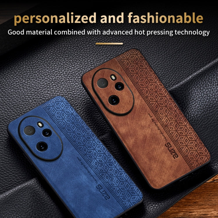 For Honor 100 Pro AZNS 3D Embossed Skin Feel Phone Case(Dark Green)