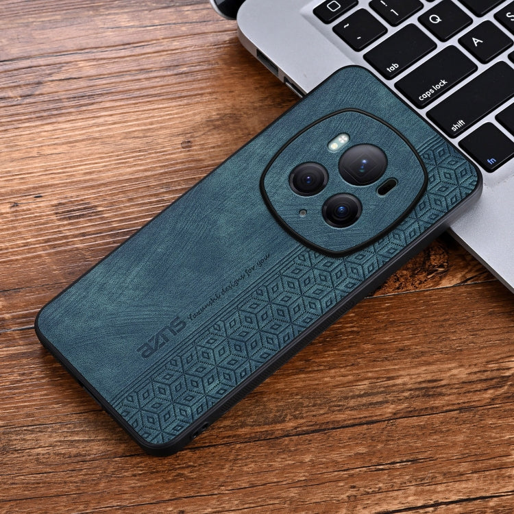 For Honor Magic6 Pro AZNS 3D Embossed Skin Feel Phone Case(Dark Green)