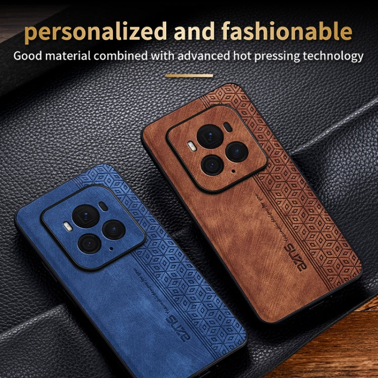 For Honor Magic6 Ultimate AZNS 3D Embossed Skin Feel Phone Case(Sapphire Blue)