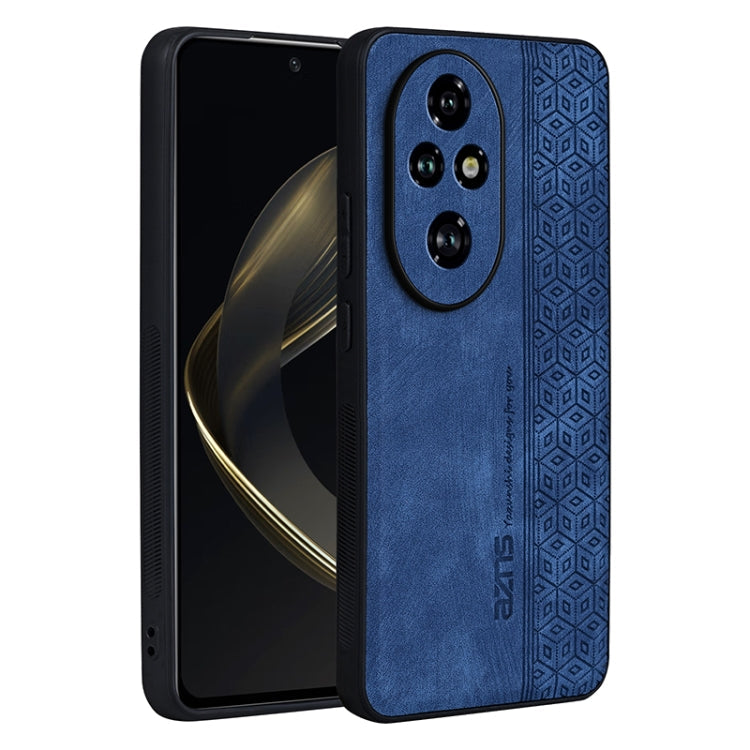 For Honor 200 AZNS 3D Embossed Skin Feel Phone Case(Sapphire Blue)