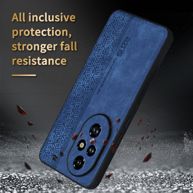 For Honor 200 AZNS 3D Embossed Skin Feel Phone Case(Purple)
