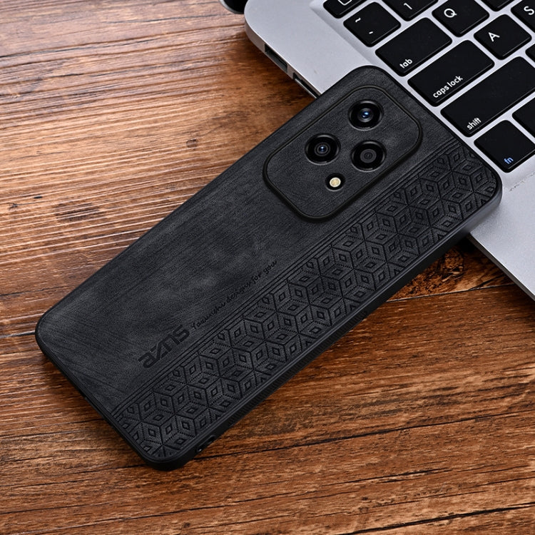For Honor 200 Lite Global AZNS 3D Embossed Skin Feel Phone Case(Black)