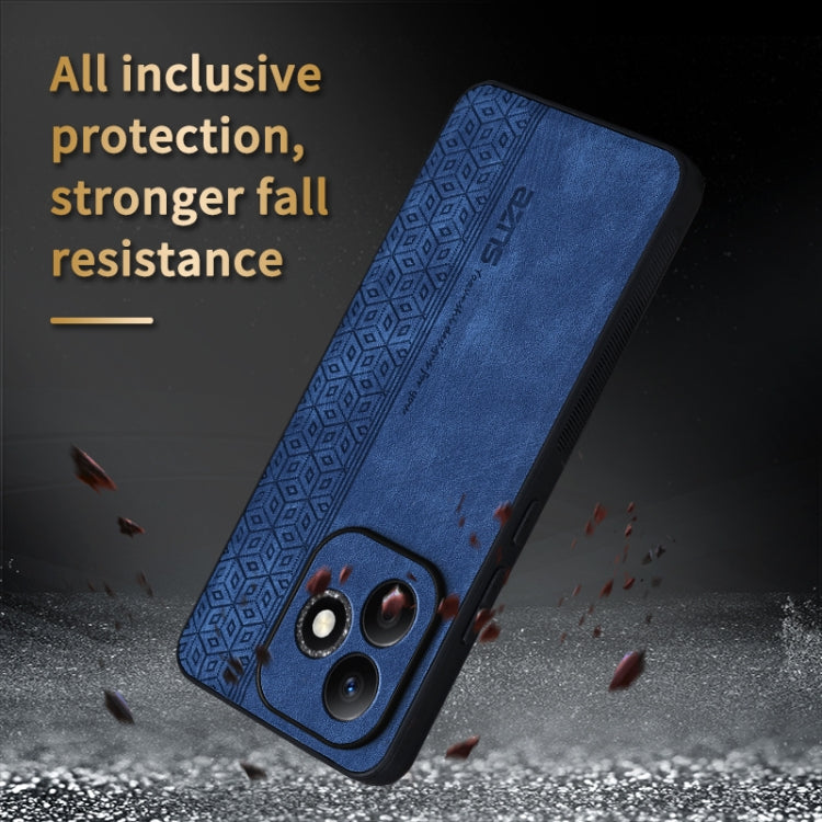 For Honor X60i AZNS 3D Embossed Skin Feel Phone Case(Sapphire Blue)